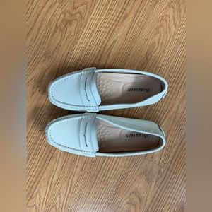 Cream colored loafers